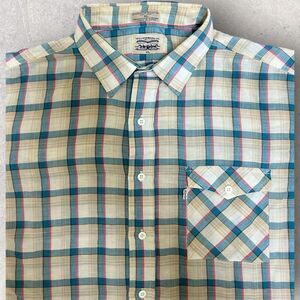Vintage 80s‎ Levi's Plaid Western XL Long Sleeve Button Up Shirt Multicolor